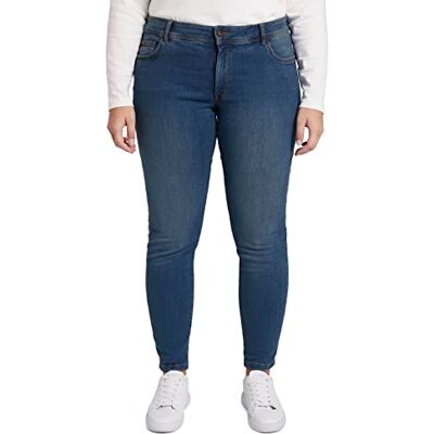 TOM TAILOR Damer Plussize Skinny Jeans 202212 Basic Skinny, 10110 Blue Denim, 46 Plus size TOM TAILOR Damer Plussize Skinny Jeans 202212 Basic Skinny, 10110 Blue Denim, 46 Plus size