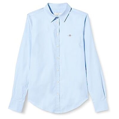GANT Dam, smal stretch, Oxford-skjorta, klassisk skjorta, ljusblå, standard, ljusblå, 32 SE GANT Dam, smal stretch, Oxford-skjorta, klassisk skjorta, ljusblå, standard, ljusblå, 32 SE