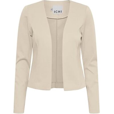 ICHI IHKATE Short BL dam blazer kort blazer jacka kort blazer med stretch, Doeskin (151308), XXL ICHI IHKATE Short BL dam blazer kort blazer jacka kort blazer med stretch, Doeskin (151308), XXL
