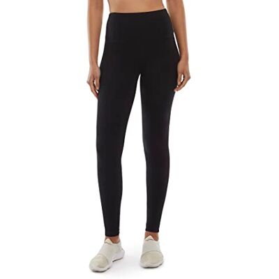 Danskin dam full längd legging, Svart salt, M Danskin dam full längd legging, Svart salt, M
