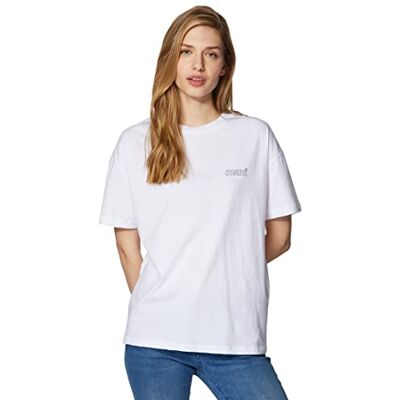 Mavi Dam logotyp T-shirt T-shirt vit L, Flerfärgad, L Mavi Dam logotyp T-shirt T-shirt vit L, Flerfärgad, L
