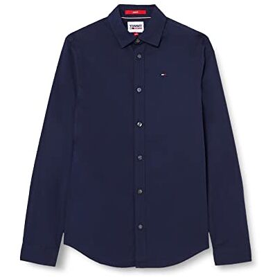 Tommy Jeans Tommy Hilfiger L/S Skjortor/Vävda Toppar Svart Iris, Svart iris, XXS Tommy Jeans Tommy Hilfiger L/S Skjortor/Vävda Toppar Svart Iris, Svart iris, XXS