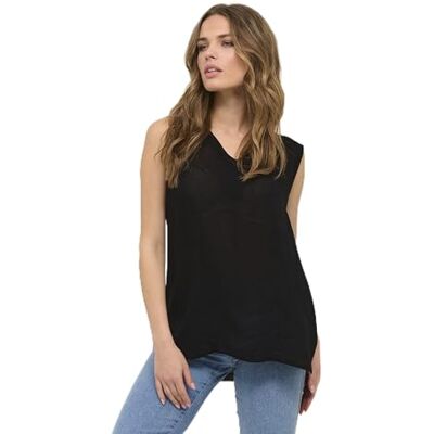 KAFFE Amber Top blus dam, Svart djup, 36 KAFFE Amber Top blus dam, Svart djup, 36