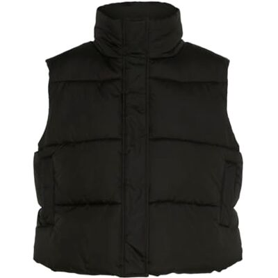 PIECES dam Pcbee High Neck Cropped Puffer Vest Mm Väst PIECES dam Pcbee High Neck Cropped Puffer Vest Mm Väst