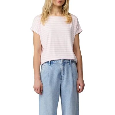 s.Oliver Casual T-shirt i viskosblandning med tryck, Mjuk rosa, 44 s.Oliver Casual T-shirt i viskosblandning med tryck, Mjuk rosa, 44