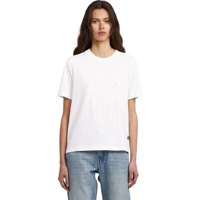G-STAR text gr t wmn, Vit (Milk D27104-336-111), M G-STAR text gr t wmn, Vit (Milk D27104-336-111), M