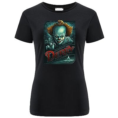 ERT GROUP Warner Bros. It 021, Kortärmad T-shirt dam, 100% bomull, Ensidigt levande tryck, Size 3XL, Black, Sömlös design, Smidigt och elastiskt tyg för vardaglig lätthet ERT GROUP Warner Bros. It 021, Kortärmad T-shirt dam, 100% bomull, Ensidigt levande tryck, Size 3XL, Black, Sömlös design, Smidigt och elastiskt tyg för vardaglig lätthet