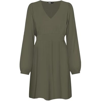 ONLY Onlnova Life VIS L/S SIRI klänning SOLID, Kalamata, L ONLY Onlnova Life VIS L/S SIRI klänning SOLID, Kalamata, L