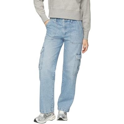 QS Jeans Catie/Avslappnad Fit/Mid Rise/Wide Leg, blå, 38W / 32L QS Jeans Catie/Avslappnad Fit/Mid Rise/Wide Leg, blå, 38W / 32L
