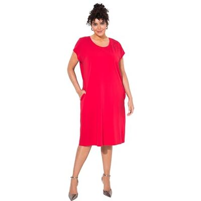 Ulla Popken dam Jerseykleid, Hotfix Detail Am Ausschnitt Jerseyklänning, hotfix detalj vid urringningen Ulla Popken dam Jerseykleid, Hotfix Detail Am Ausschnitt Jerseyklänning, hotfix detalj vid urringningen