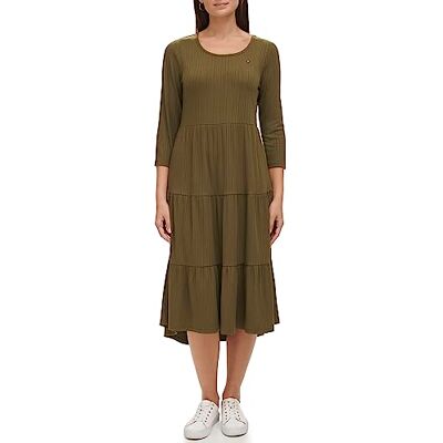 Tommy Hilfiger Women's Sportswear Dress,Dark Olive,XXL Tommy Hilfiger Women's Sportswear Dress,Dark Olive,XXL