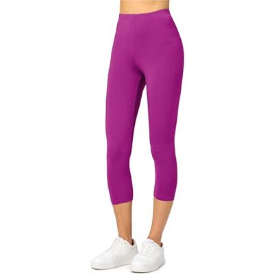 Merry Style Dam 3/4 Leggings MS10-144 (Fuchsia, M) Merry Style Dam 3/4 Leggings MS10-144 (Fuchsia, M)