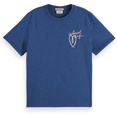 Scotch & Soda dam Embroidered Artwork Regular Fit T-shirt T-tröja Scotch & Soda dam Embroidered Artwork Regular Fit T-shirt T-tröja