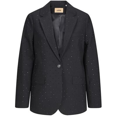 JJXX JACK&JONES JXLORA Rhinestone Blazer TLR, Svart/detalj: strass, S JJXX JACK&JONES JXLORA Rhinestone Blazer TLR, Svart/detalj: strass, S