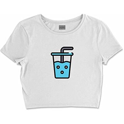 Bona Basics , Digital tryckt basic t-shirt för damer,% 100 bomull, vit, ledig, damtoppar, storlek: S, Vit, S Kort Bona Basics , Digital tryckt basic t-shirt för damer,% 100 bomull, vit, ledig, damtoppar, storlek: S, Vit, S Kort