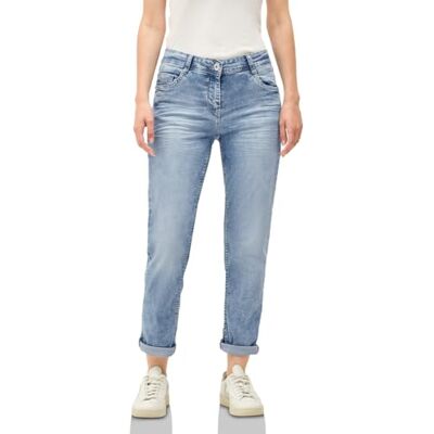 Cecil damjeans med gymnastikdetalj, Ljusblå tvätt, 27W / 28L Cecil damjeans med gymnastikdetalj, Ljusblå tvätt, 27W / 28L