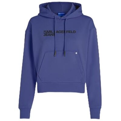 KARL LAGERFELD JEANS , Dam, Essentail Logo Hoddie, Regular Fit, Blå, XS KARL LAGERFELD JEANS , Dam, Essentail Logo Hoddie, Regular Fit, Blå, XS
