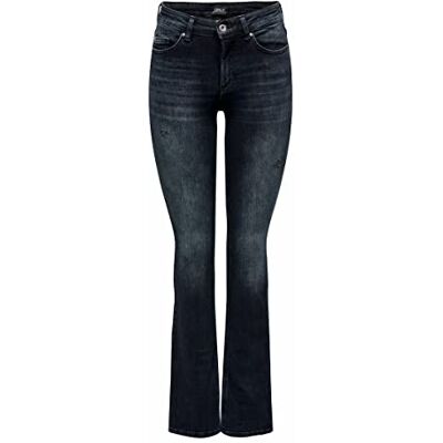 ONLY damjeans, Blå svart denim, 3XL / 32L ONLY damjeans, Blå svart denim, 3XL / 32L