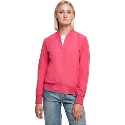 Urban Classics Bomberjacka för damer, lätt bomberjacka, lätt pilotjacka för kvinnor i många färger, storlekar XS – XL, Hibiskus rosa, 3XL Urban Classics Bomberjacka för damer, lätt bomberjacka, lätt pilotjacka för kvinnor i många färger, storlekar XS – XL, Hibiskus rosa, 3XL