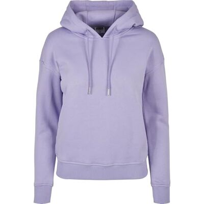 Urban Classics Huvtröja för kvinnor, ekologisk huva, gjord av naturlig ekologisk bomull, överdel av 100% ekologisk bomull, storlekar XS till 5XL, Lavendel, 3XL Urban Classics Huvtröja för kvinnor, ekologisk huva, gjord av naturlig ekologisk bomull, överdel av 100% ekologisk bomull, storlekar XS till 5XL, Lavendel, 3XL
