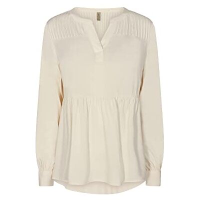 SOYACONCEPT Kvinnors SC-RADIA 137 Casual långärmad blus, kräm, XS SOYACONCEPT Kvinnors SC-RADIA 137 Casual långärmad blus, kräm, XS
