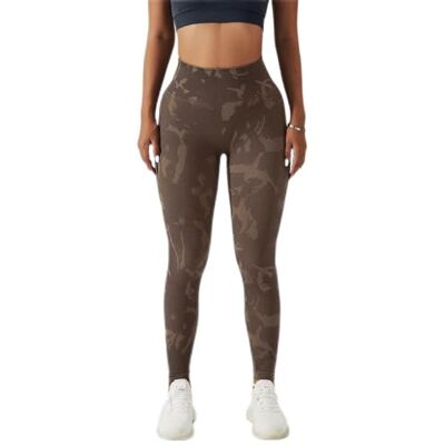 EULLA Yoga leggings med hög midja för kvinnor, #24 Kaffe, S EULLA Yoga leggings med hög midja för kvinnor, #24 Kaffe, S