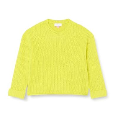 VERO MODA Bestseller A/S Damer Vmsayla Fold Ls O-NCK tröja Girl Noos stickad tröja, Sulphur Spring, 48/50 SE VERO MODA Bestseller A/S Damer Vmsayla Fold Ls O-NCK tröja Girl Noos stickad tröja, Sulphur Spring, 48/50 SE
