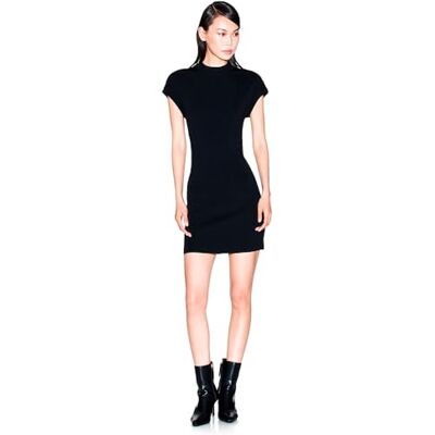 Giorgio Armani Stickad bodycon klänning för kvinnor, svart, M Giorgio Armani Stickad bodycon klänning för kvinnor, svart, M