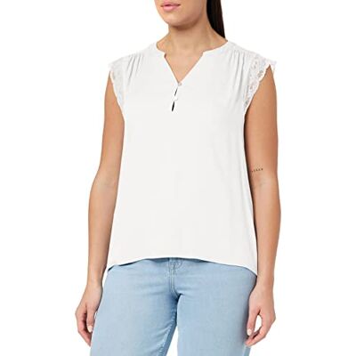 ONLY Dam ONLNINA Capsleeve Top WVN t-shirt, cloud Dancer, S ONLY Dam ONLNINA Capsleeve Top WVN t-shirt, cloud Dancer, S