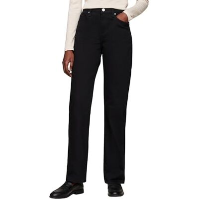 Tommy Hilfiger dam klassisk rak RW Stay Black WW0WW44116 rak, stanna svart, 24W/30L, Denim (Stay Black), 24W x 30L Tommy Hilfiger dam klassisk rak RW Stay Black WW0WW44116 rak, stanna svart, 24W/30L, Denim (Stay Black), 24W x 30L