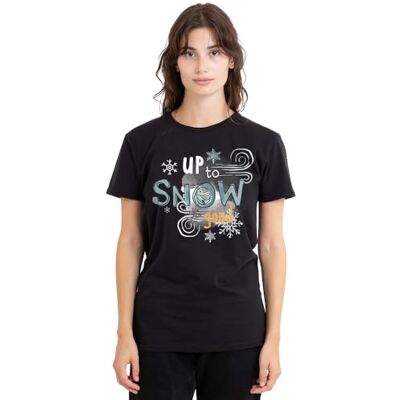 Disney mandarin creative ltd Frozen Olaf is up to Snow Good Ladies T-shirt, svart, small, Svart, S Disney mandarin creative ltd Frozen Olaf is up to Snow Good Ladies T-shirt, svart, small, Svart, S