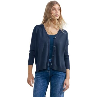 Cecil dam buttoned form cardigan, Casual denim blå, XXL Cecil dam buttoned form cardigan, Casual denim blå, XXL