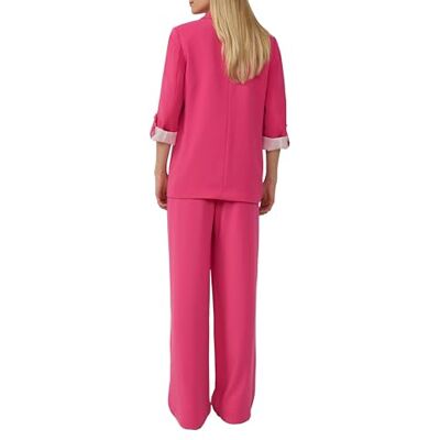 s.Oliver BLACK LABEL Crêpe-blazer med 3/4-ärmar och detaljer, ROSA, 46 s.Oliver BLACK LABEL Crêpe-blazer med 3/4-ärmar och detaljer, ROSA, 46