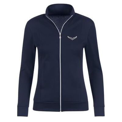Trigema Damsweatjacka 502111, Blå (Navy 046), XXL Trigema Damsweatjacka 502111, Blå (Navy 046), XXL