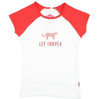 Lee Cooper flicka Maglietta Ragazza kortärmad skjorta, röd, 4 år Lee Cooper flicka Maglietta Ragazza kortärmad skjorta, röd, 4 år