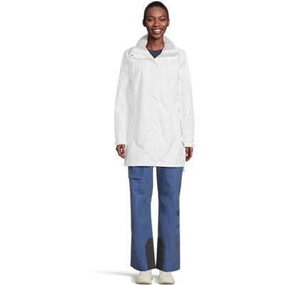 Helly Hansen dam Aden lång skal vattentät jacka Vitt 5X-L Helly Hansen dam Aden lång skal vattentät jacka Vitt 5X-L