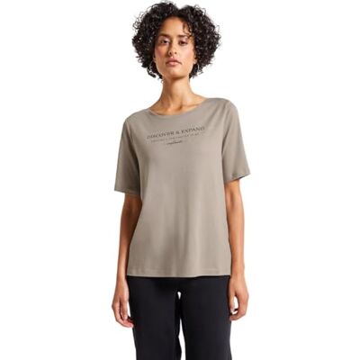 Street One T-shirt med Wording, Morning beige, 38 Street One T-shirt med Wording, Morning beige, 38