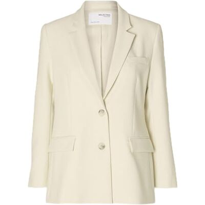 SELECTED FEMME Dam Slfrita Classic Blazer Birch Noos blusblazer, Björk, 38 SELECTED FEMME Dam Slfrita Classic Blazer Birch Noos blusblazer, Björk, 38