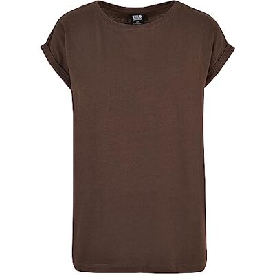 Urban Classics dam utökad axel t-shirt t-shirt, brun, Brun, 5XL Urban Classics dam utökad axel t-shirt t-shirt, brun, Brun, 5XL