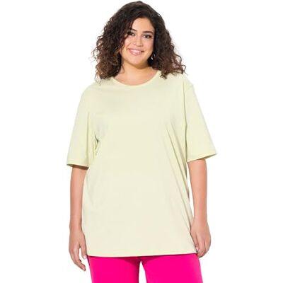 Ulla Popken dam-t-shirt, rund hals, avslappnad, halvärm, pistazie, 42-44 Ulla Popken dam-t-shirt, rund hals, avslappnad, halvärm, pistazie, 42-44
