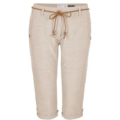 G.I.G.A. DX damcapribyxor/shorts med bälte, Ljusbeige, 38 G.I.G.A. DX damcapribyxor/shorts med bälte, Ljusbeige, 38