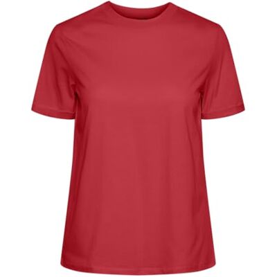 PIECES Damer Pcria Ss Fold Up Solid Tee Noos Bc T-shirt, Bittersweet, XS PIECES Damer Pcria Ss Fold Up Solid Tee Noos Bc T-shirt, Bittersweet, XS
