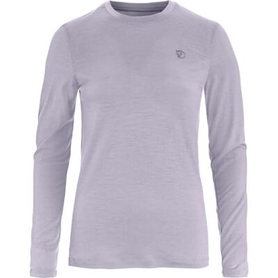 Fjällräven Abisko ull långärmad tröja, lavendel mist, S, Lavender Mist, S Fjällräven Abisko ull långärmad tröja, lavendel mist, S, Lavender Mist, S