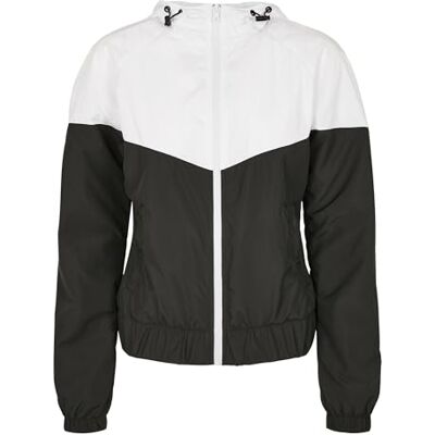 Urban Classics damer pil vindjacka jacka jacka, Vit och svart, M Urban Classics damer pil vindjacka jacka jacka, Vit och svart, M