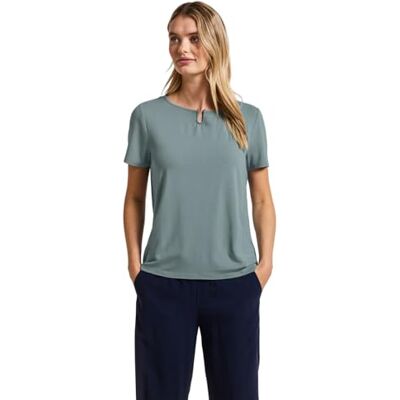 Street One Jerseyskjorta med utskärning, Arona Blue, 36 Street One Jerseyskjorta med utskärning, Arona Blue, 36