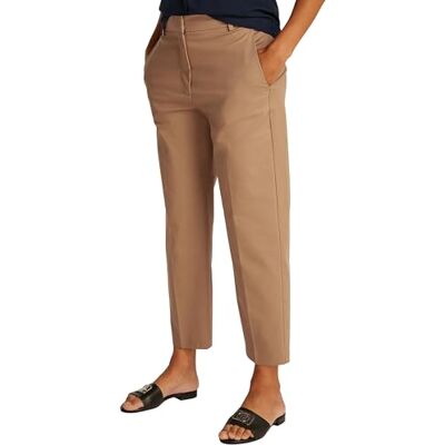 Tommy Hilfiger Dam Slim RAIGHT CO KINO WW0WW40504, khaki, 34, Kaki safari kanvas, 34 EU Tommy Hilfiger Dam Slim RAIGHT CO KINO WW0WW40504, khaki, 34, Kaki safari kanvas, 34 EU