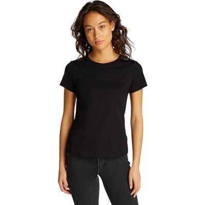 Calvin dam institutionell grafisk smal t-shirt S/S t-shirt, Ck svart, XXS Calvin dam institutionell grafisk smal t-shirt S/S t-shirt, Ck svart, XXS