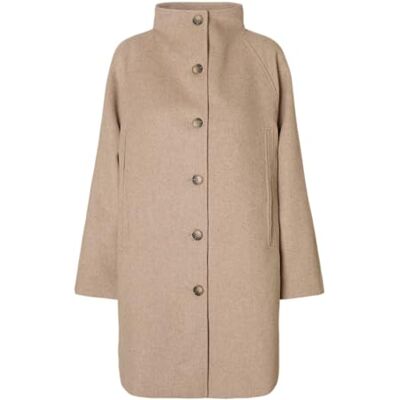 SELECTED FEMME Slfvinni Lano Coat Noos, Sandskal, 44 SELECTED FEMME Slfvinni Lano Coat Noos, Sandskal, 44