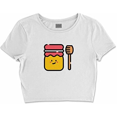Bona Basics , Digital tryckt basic t-shirt för damer,% 100 bomull, vit, ledig, damtoppar, storlek: XL, Vit, XL Kort Bona Basics , Digital tryckt basic t-shirt för damer,% 100 bomull, vit, ledig, damtoppar, storlek: XL, Vit, XL Kort