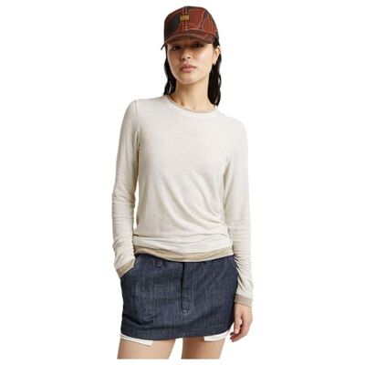 G-STAR RAW Double Layer långärmad, Flerfärgad (Milk Htr D25049-d703-971), XS G-STAR RAW Double Layer långärmad, Flerfärgad (Milk Htr D25049-d703-971), XS
